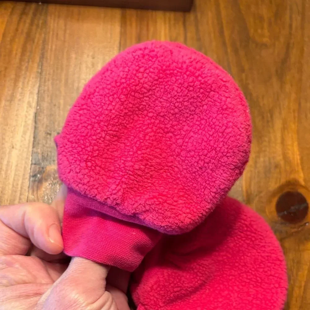 Zutano Pink Fleece Baby Mittens